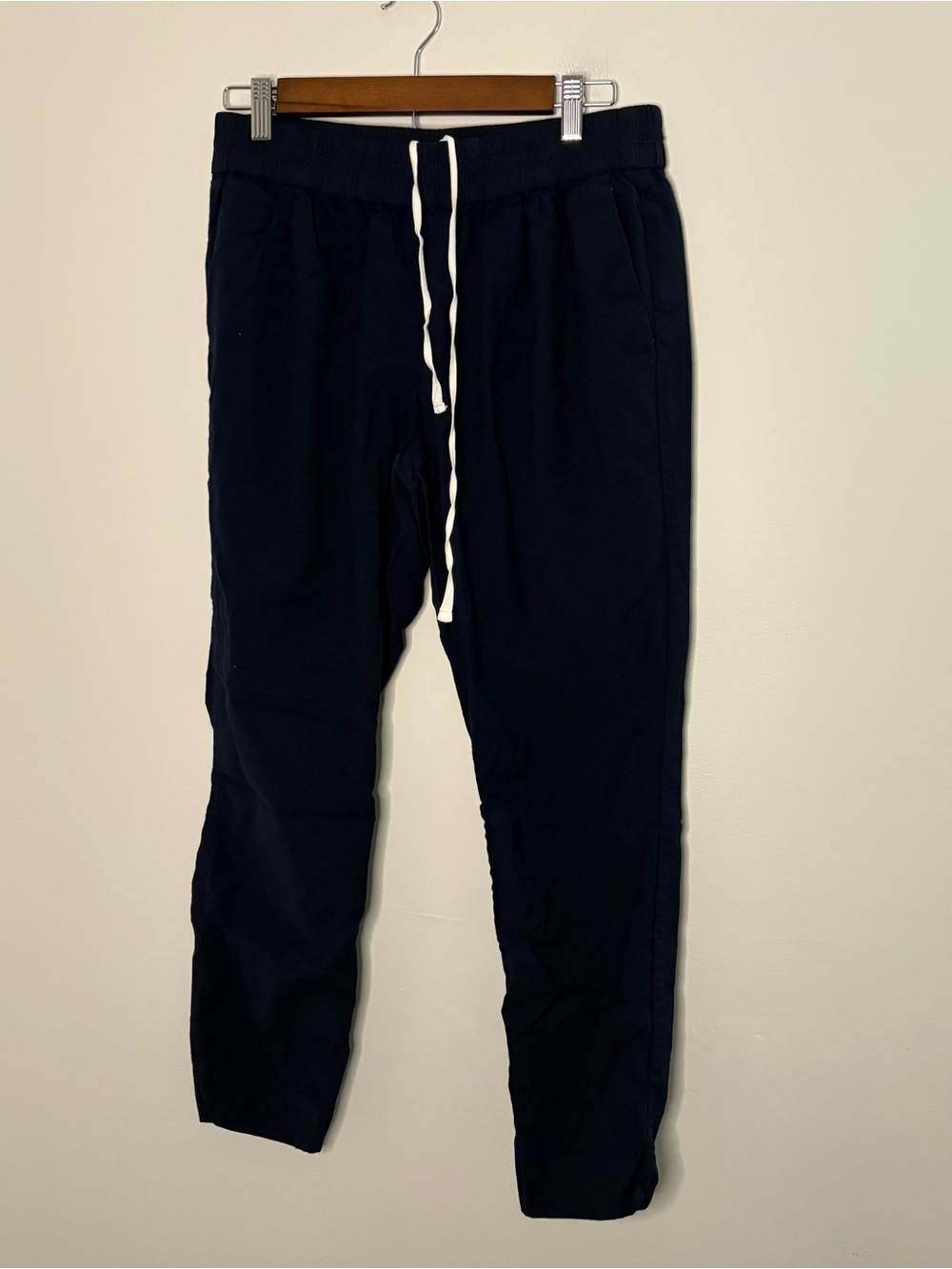 J Crew Women’s Jogger Casual Pants 10 Wool Viscose Cozy Navy Blue Travel